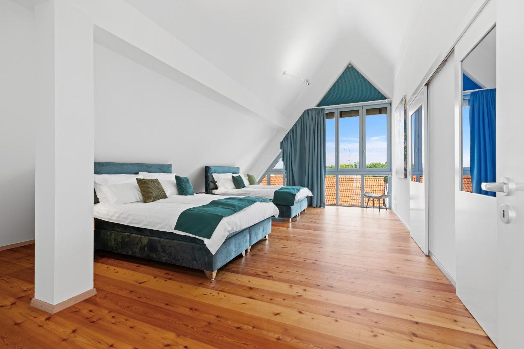 Helloflats - Luxus-Penthouse - Balkon - Parking - Zentrum - Therme - Naehe Flughafen Muc Erding Eksteriør bilde