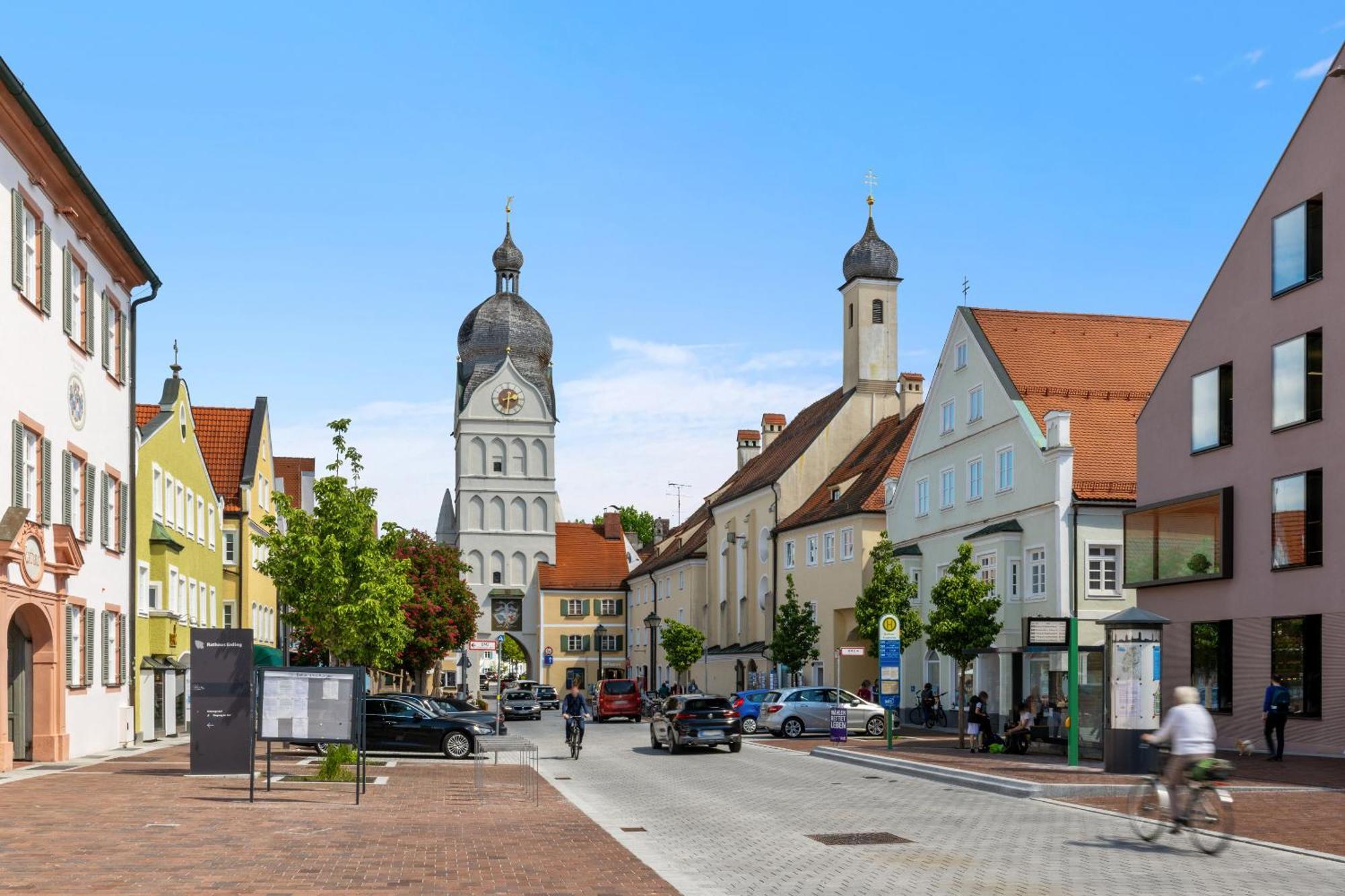 Helloflats - Luxus-Penthouse - Balkon - Parking - Zentrum - Therme - Naehe Flughafen Muc Erding Eksteriør bilde