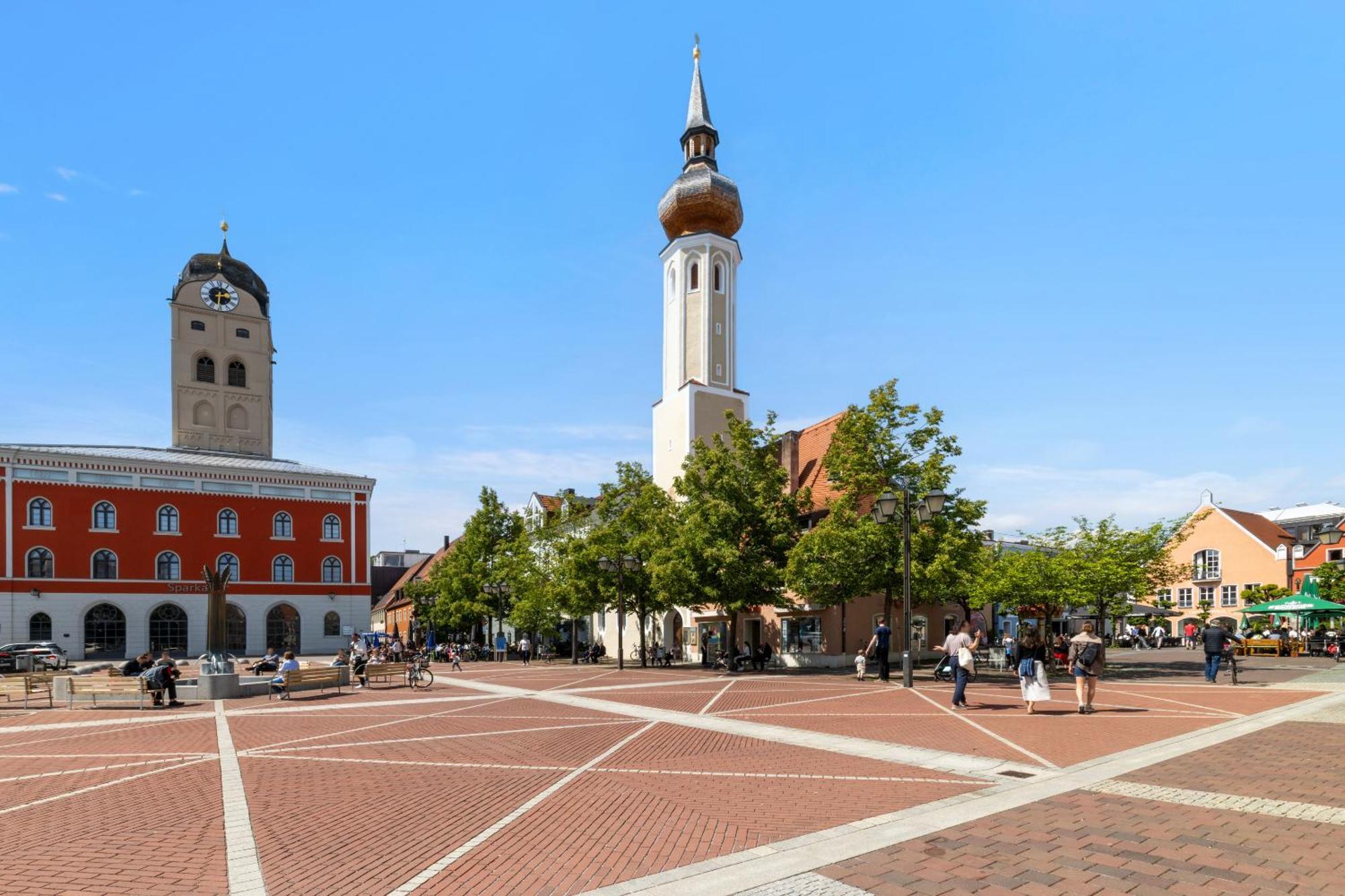 Helloflats - Luxus-Penthouse - Balkon - Parking - Zentrum - Therme - Naehe Flughafen Muc Erding Eksteriør bilde